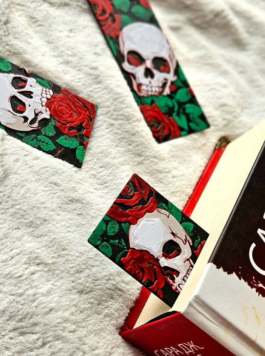 Skull & Roses Bookmarks Collection - Set of 3