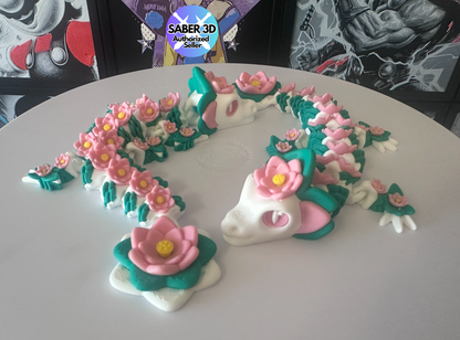 Baby Lotus Dragon – Articulated 3D Printed Dragon | Flexi Dragon | Fantasy Dragon Collectible