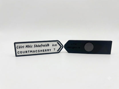 Courtmacsherry-Irish-Road-Signs-Fridge-Magnets-West-Cork-3D-Printed-Irish-Souvenirs-1