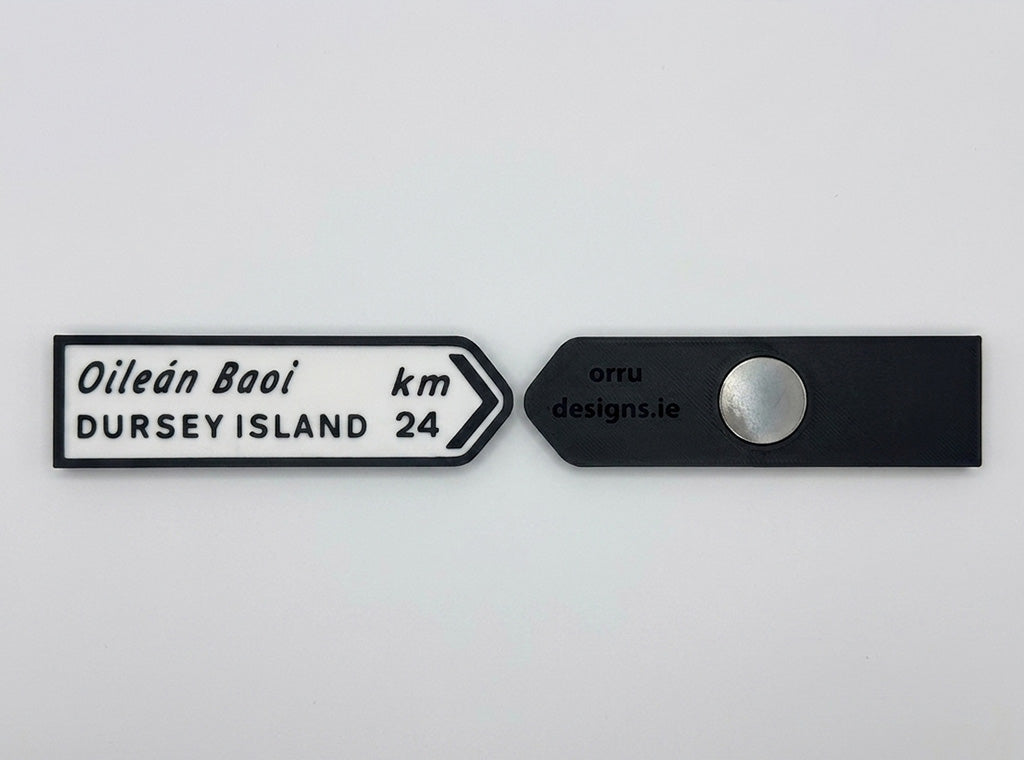 Dursey-Island-Irish-Road-Signs-Fridge-Magnets-West-Cork-3D-Printed-Irish-Souvenirs-1