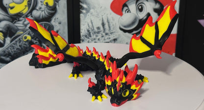 🔥 Firestorm Dragon – Articulated 3D Printed Dragon | Flexi Dragon | Fantasy Dragon Collectible