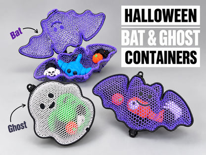 Halloween Ghost Fidget Container with 3 Fidgets