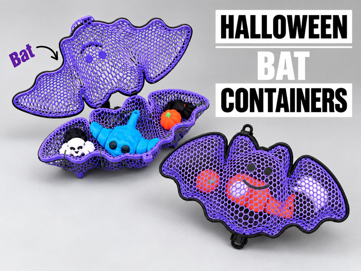 Halloween Bat Fidget Container with 3 Fidgets