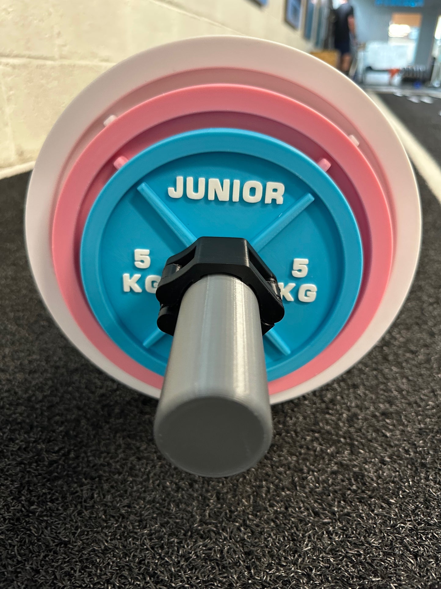 Junior Gym Barbell Set with Weight Plates | 3D-Printed | 2.4 kg Total Weight | Ages 3+