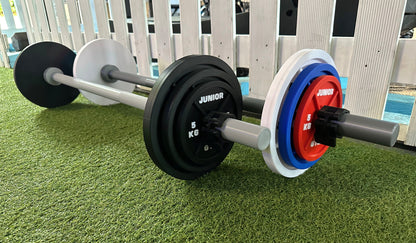 Junior Gym Barbell Set with Weight Plates | 3D-Printed | 2.4 kg Total Weight | Ages 3+