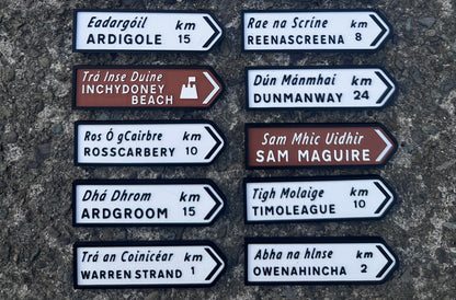 Custom Irish Road Signs | Fridge Magnets | Irish Souvenirs | 3D Printed | West Cork | Ireland