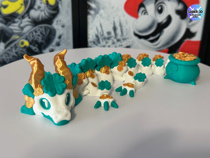 st patricks day dragon
lucky dragon collectible
articulated dragon ireland
3d printed dragon cork
fantasy dragon gift ireland
st patricks day decoration