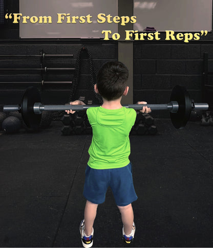 Junior Gym Barbell Set with Weight Plates | 3D-Printed | 2.4 kg Total Weight | Ages 3+