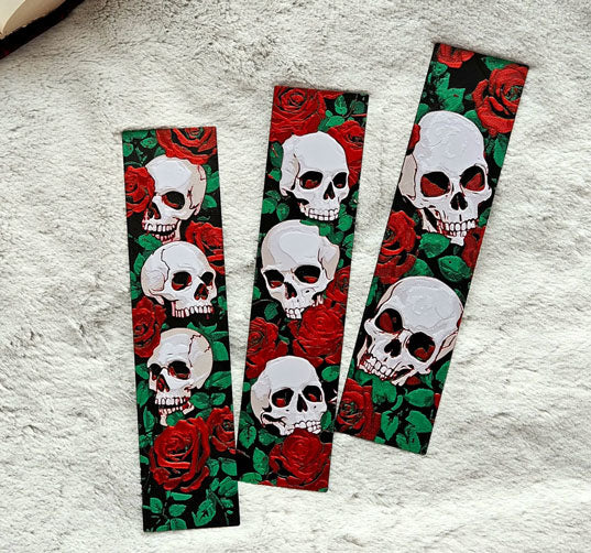 Skull & Roses Bookmarks Collection - Set of 3