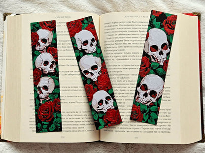 Skull & Roses Bookmarks Collection - Set of 3