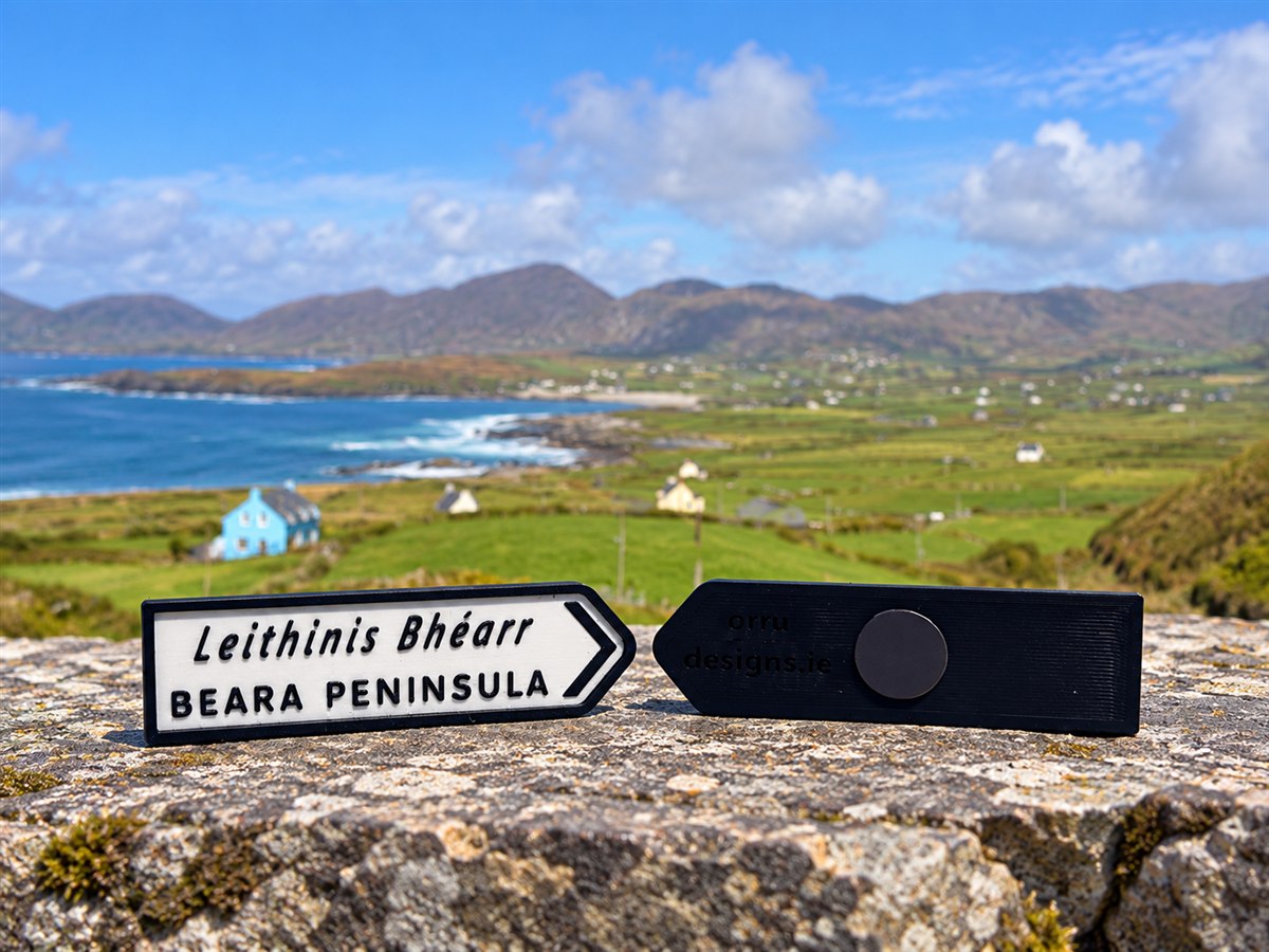 Beara Peninsula - Irish Road Sign | Fridge Magnets | Irish Souvenirs | 3D Printed | Cork & Kerry | Ireland