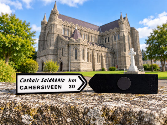 Cahersiveen - Irish Road Sign | Fridge Magnets | Irish Souvenirs | 3D Printed | Kerry | Ireland