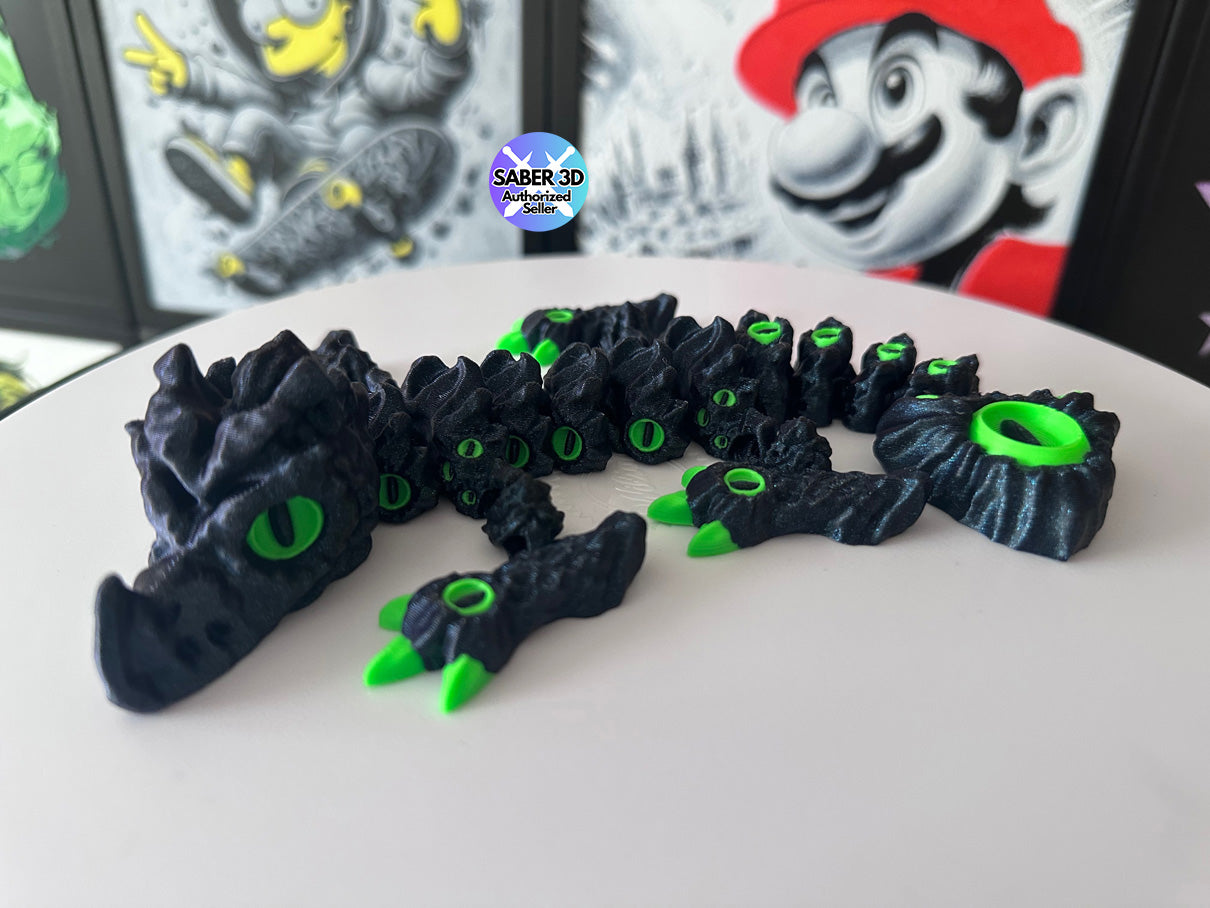 🐉 Cursed Dragon – Articulated 3D Printed Dragon | Flexi Dragon | Fantasy Dragon Collectible
