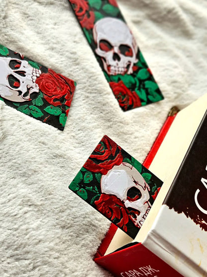 Skull & Roses Bookmarks Collection - Set of 3