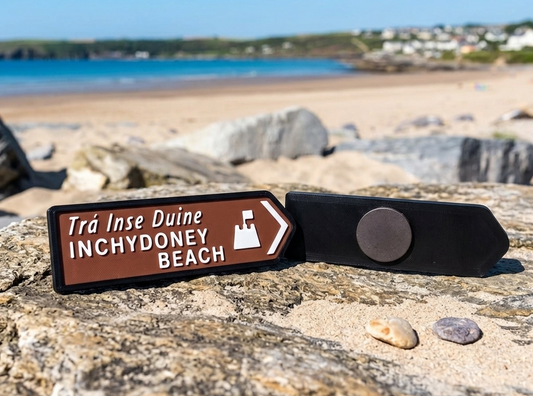 inchydoney-beach-Irish-Road-Signs-Fridge-Magnets-West-Cork-3D-Printed-Irish-Souvenirs-ireland