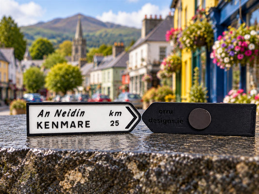 Kenmare - Irish Road Sign | Fridge Magnets | Irish Souvenirs | 3D Printed | Kerry | Ireland