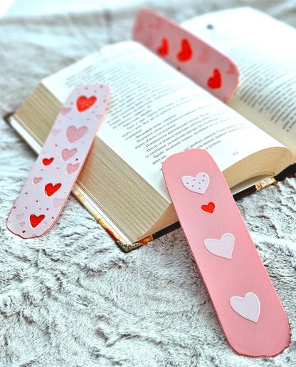 Hearts Bookmarks Collection - Set of 3
