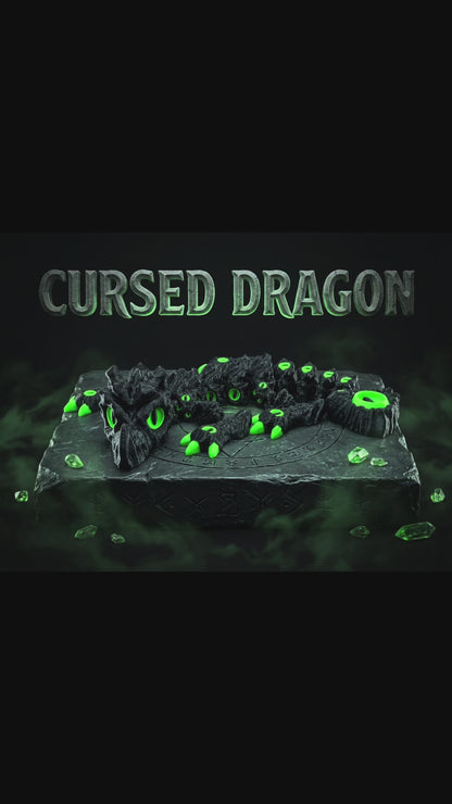 🐉 Cursed Dragon – Articulated 3D Printed Dragon | Flexi Dragon | Fantasy Dragon Collectible