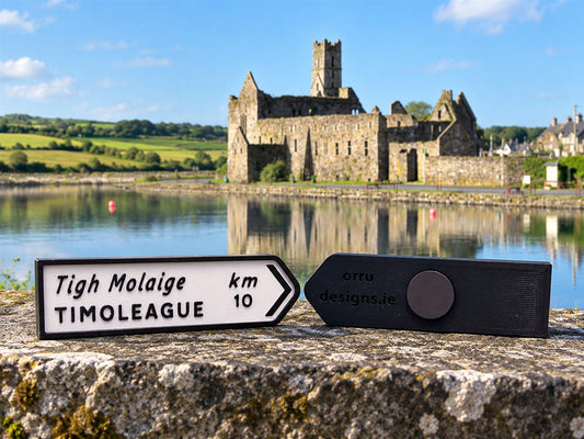 Timoleague - Irish Road Sign | Fridge Magnets | Irish Souvenirs | 3D Printed | West Cork | Ireland