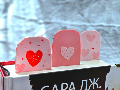 Hearts Bookmarks Collection - Set of 3