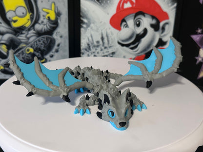 🐺 Wolf Dragon – Articulated 3D Printed Dragon | Flexi Dragon | Fantasy Dragon Collectible