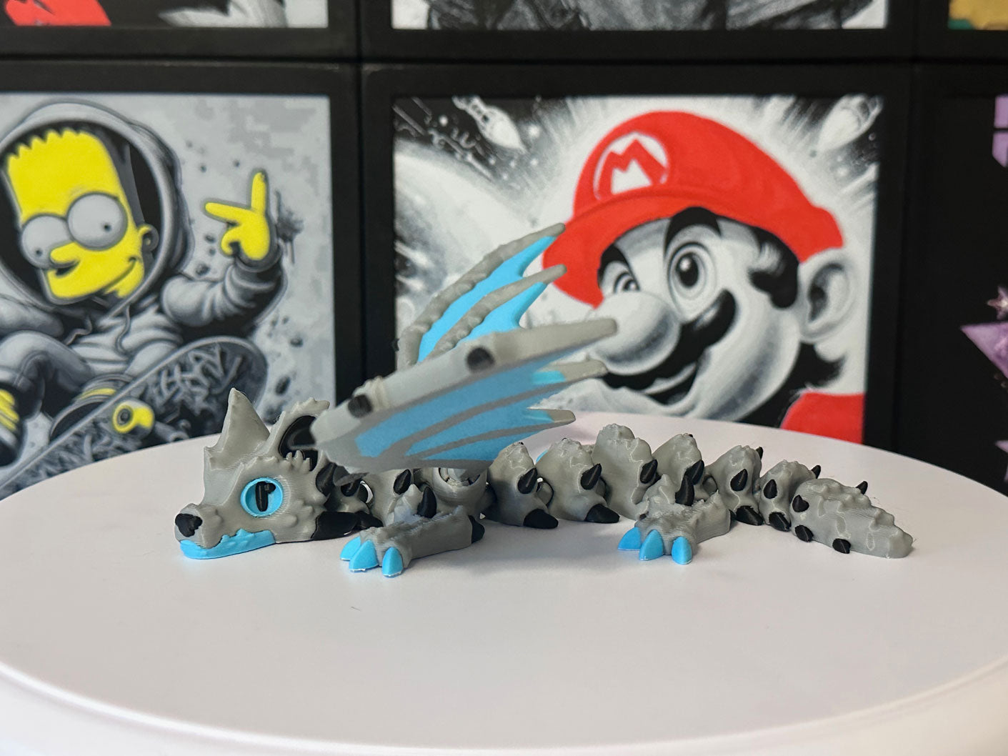 🐺 Wolf Dragon with wings – Articulated 3D Printed Dragon | Flexi